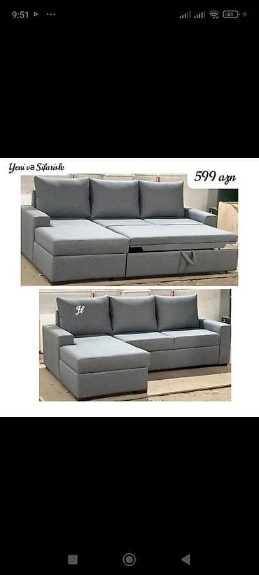 2ci əl dolab: Künc divan, Yeni — 1