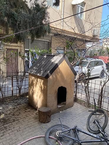 Taxta itin evi - Material: qalın kontrplak/kəsilmiş taxta panellər