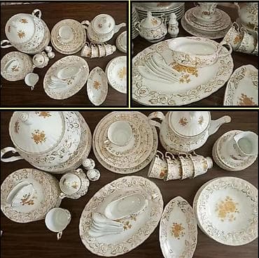 Nahar dəsti, rəng - Ağ, Farfor