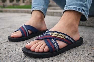 Kişi üçün GEZER brendi şlapi – gündəlik istifadə və istirahət üçün