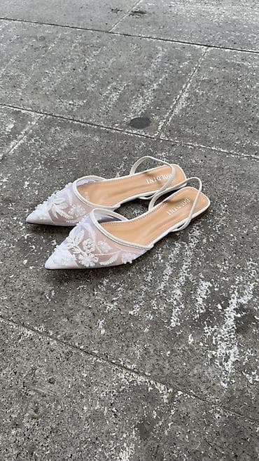 Boldini qadın ayaqqabısı – kəmərli slingback balet/pumps - Dizayn: Ucu — 2