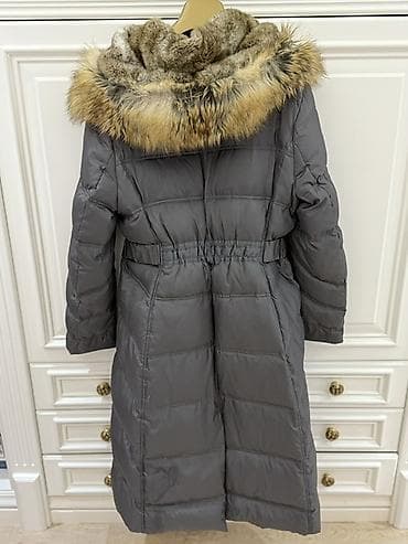 full moda: Moda International uzun qış paltosu - Rəng: tünd boz - Model: uzun — 2