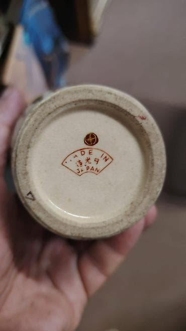 Əntiq vaza, 1920 il, Farfor, Yaponiya — 2