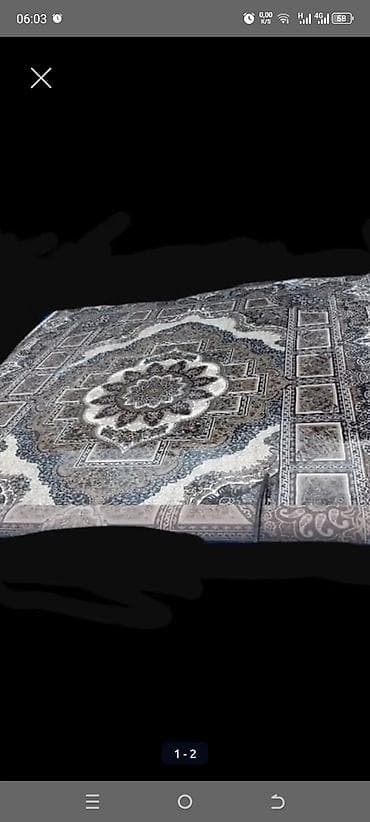 Məhsul: Klassik naxışlı xalça Təsvir: - Rəng palitrası: boz, krem