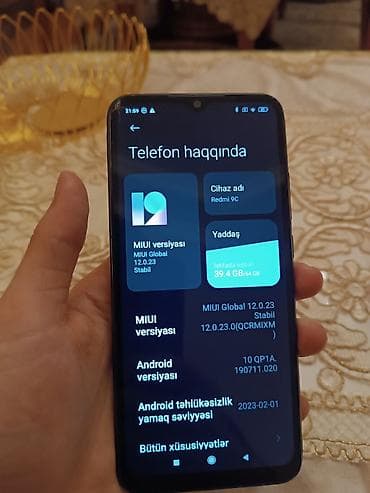 redmi a8: Redmi 9C, 64 GB, rəng - Qara, Barmaq izi — 5