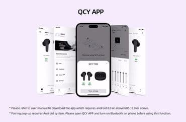 pubg ucun qulaqciq: Yeni Simsiz (Bluetooth) Qulaqcıqlar, QCY, rəng - Bənövşəyi — 5