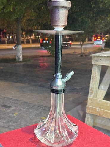 Qəlyan✅ endirimdedir çasqa ile hündürlüyü 45sm şüşə qəlyan✅ bol tüstü