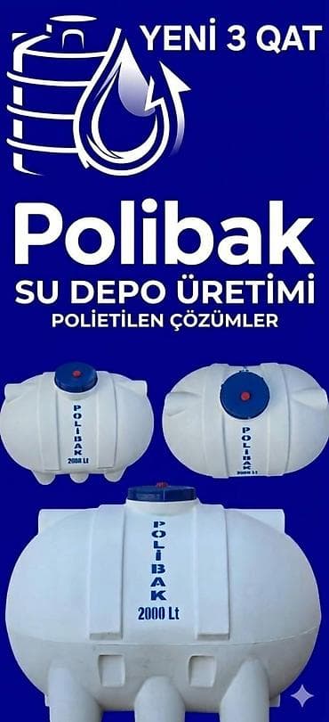 kreditle drel: Polibak su çənləri, 3 qat izolasiyalı, anti bakterial, zərbəyə istiye — 9