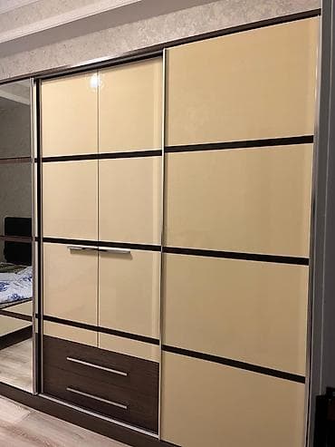 blok qapilari: 2 qapılı, Bej, Digər material, Kupe, Düz dolab — 10