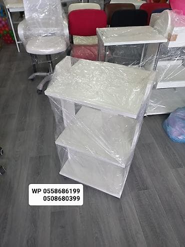 🔥Taxtadan və dəmir şüşəli etajerkalar. 3mərtəbəli tibbi rəflər.🔥