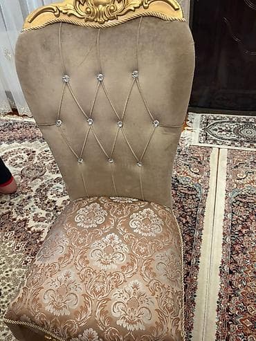 qabağ stolu: Qonaq otağı üçün, Dördbucaq masa, 6 stul — 2