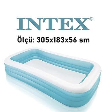 🌊 Elektron Nasos HƏDİYYƏ! 🎁 INTEX Şişmə Hovuz – Yay üçün ideal seçim! — 1