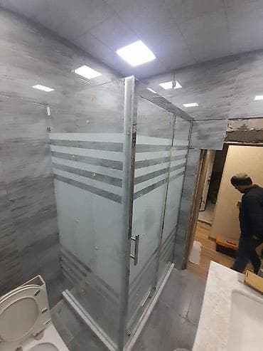 dush kabina: Üstü açıq kabina, Düzbucaqlı — 3