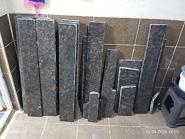 daş bazari: Qranit pilləkan və kənar haşiyələri – qara-qəhvəyi rəngli, cilalı səth — 2