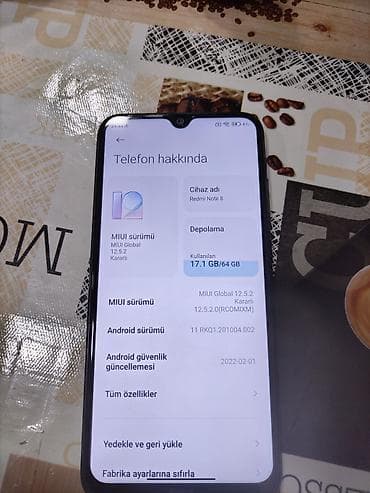redmi turbo 4 pro: Redmi Note 8, 64 GB, rəng - Qara, Barmaq izi — 2