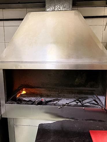 İstehsal avadanlığı: Paslanmayan poladdan peşəkar mətbəx manqalı (şiş/ızgara üçün) - — 2