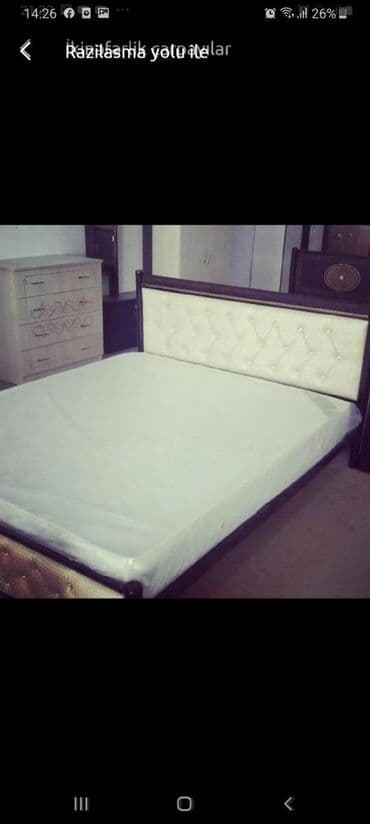 Çarpayılar: Yeni, İkinəfərlik çarpayı, Bazasız, Matras ilə, Siyirməsiz, Azərbaycan — 16