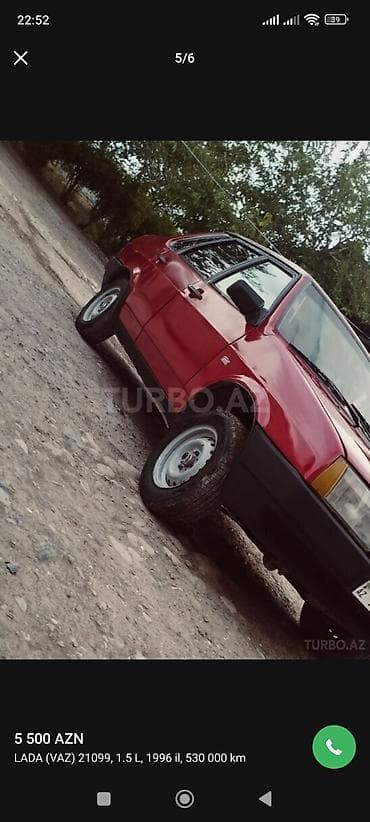 vaz 21: VAZ (LADA) 21099: 1.5 l | 1996 il 530000 km Sedan — 5