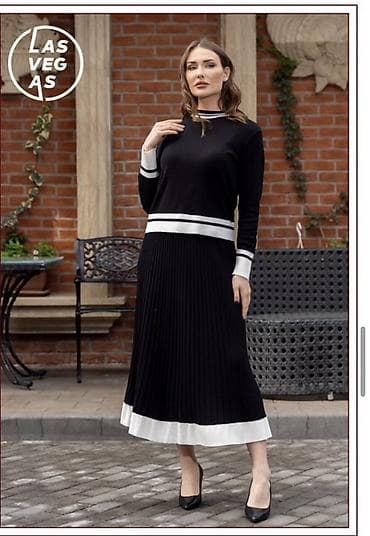 Qadın geyim dəsti – Las Vegas - 2 hissəli dəst: sviter və ətək -