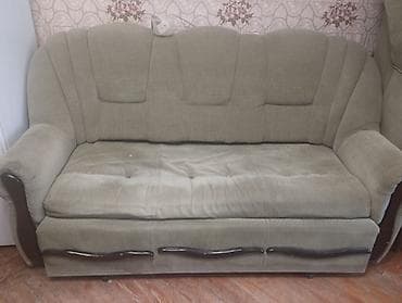 Klassik üslubda mebel dəsti – 3 nəfərlik divan və geniş kreslo - — 1
