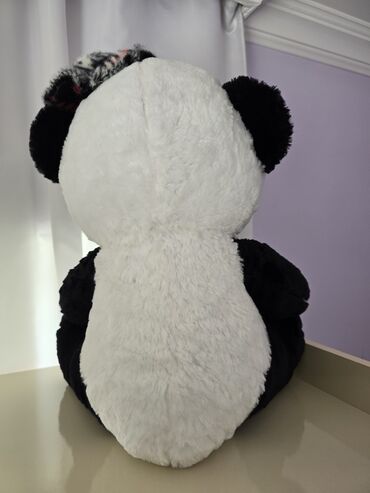 uşaq ucun maşın: Böyük ölçülü panda plyuş oyuncağı - Rəng: ağ-qara klassik panda — 2