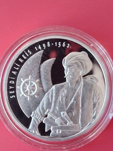 1 manat nece rubl: SEVDİ ALİ Reis. 50 turk lirası,2013 il, Ag 925 Ag31,47gr — 1