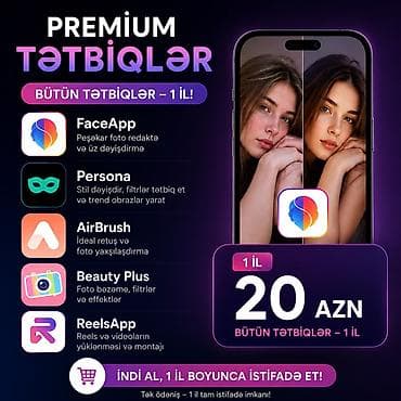 Premium Tətbiqlər – 1 illik istifadə paketi Bir ödənişlə 1 il ərzində lalafo.az -da Premium Tətbiqlər – 1 illik istifadə paketi Bir ödənişlə 1 il ərzində