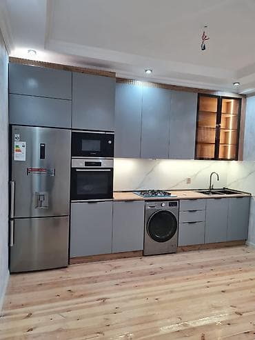 Sifarişlə mətbəx dəsti, Özü çəkən petlələr, MDF, Kredit yoxdur — 2