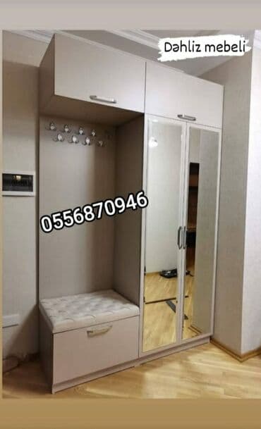 Dolablar: Yeni, Açılan, 1 qapı Düz dolab, Dəhliz dolabı, Azərbaycan — 5