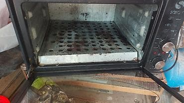 qara çanta: Saray elektrik mini soba - Ön şüşə qapılı, tutacaqlı kompakt dizayn - — 1