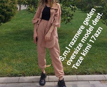 topik geyim: Oversize qadın 2li dəsti — 1