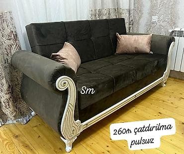 ev eşyalar: Açılıb-yığılan divan modeli. Klassik üslubda hazırlanmış bu divan — 3
