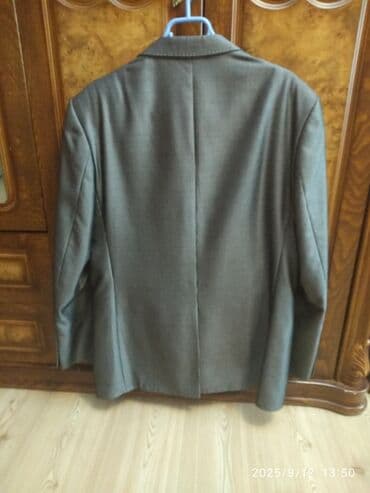 Baş geyimləri: Kişi kostyumu – M. Mezzo brendi - Rəng: boz (xırda zolaqlı tekstura) — 3