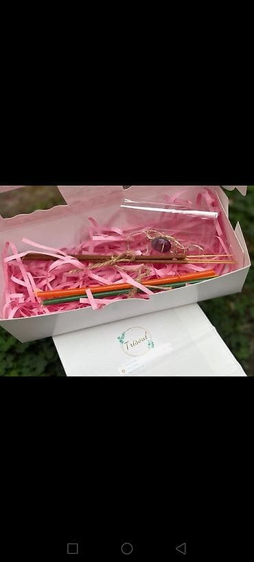 Trisoul hədiyyə dəsti – ətirli çubuqlar,təbii bal mumu şam və aksesuar