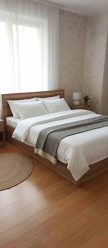 Yeni, İkinəfərlik çarpayı, Bazasız, Matras ilə lalafo.az -da Yeni, İkinəfərlik çarpayı, Bazasız, Matras ilə