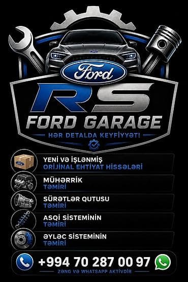 elektirikli moto: RS Ford Garage – Hər detallda keyfiyyət! Xidmətlər: - Mühərrik təmiri — 3