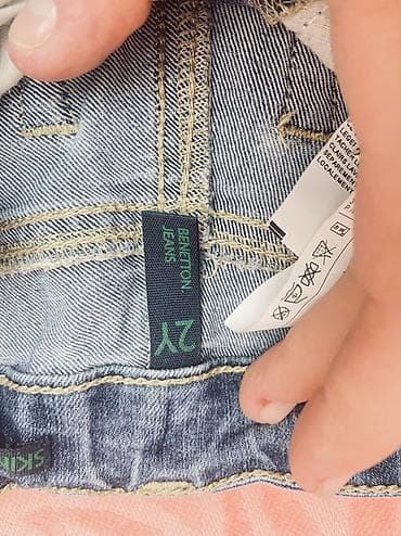 jeans salvar: Uşaq üçün denim şalvar – Benetton Jeans - Brend: Benetton Jeans - — 3