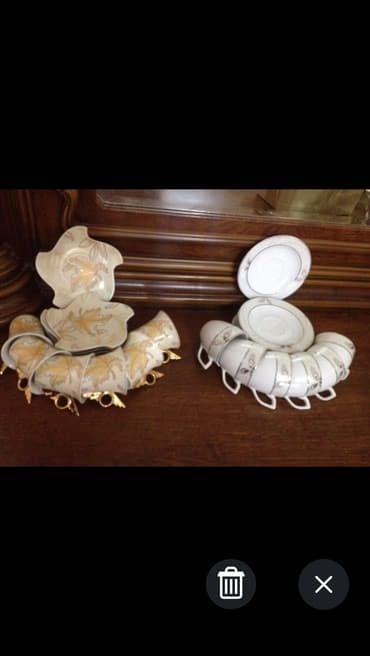 playstation servis: Qəhvə dəsti, rəng - Ağ — 1