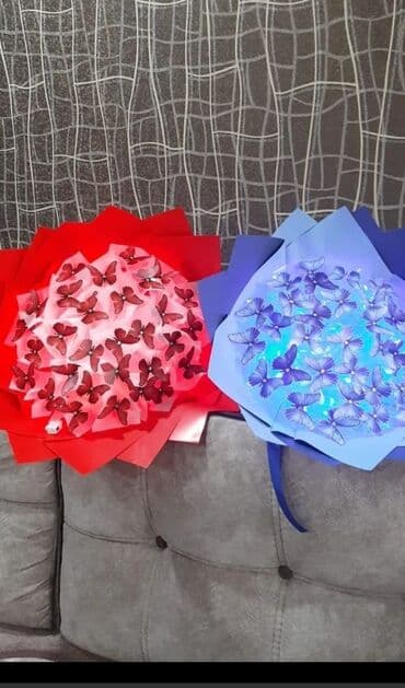 бабочки для декора: Kəpənək bəzəkli buketlər hər hansı bir məkanı canlandırmaq üçün — 1