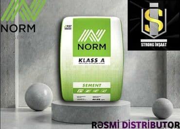 семент: Sement, A-Klass, M-400, Norm, Pulsuz çatdırılma, Kredit yoxdur — 1