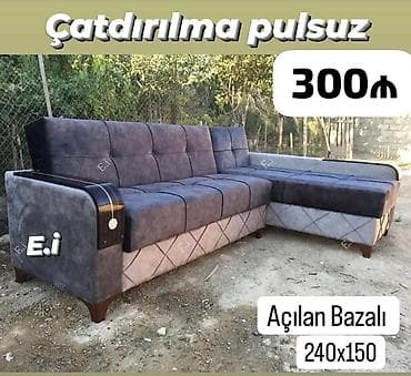 Künc divan, Yeni, Açılan, Bazalı, Parça, Şəhərdaxili pulsuz çatdırılma