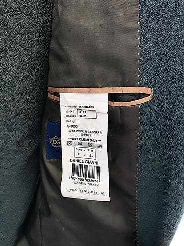Kişi geyimləri: Daniel Gianni Homme kişi kostyumu - Model: STY6 (etiketdə “TAKIM — 3