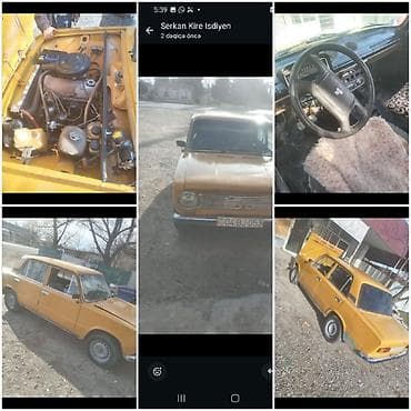 vita maşın: VAZ 2101 klassik sedan - Korpus: 4 qapılı, sarı rəng, xrom bamperlər — 3