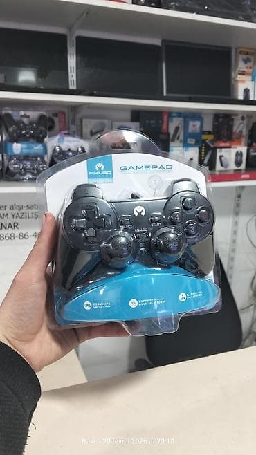 ps2 joystick: Mikuso GAMEPAD GP-USB006 – Double Shock Controller - Bağlantı: USB — 1