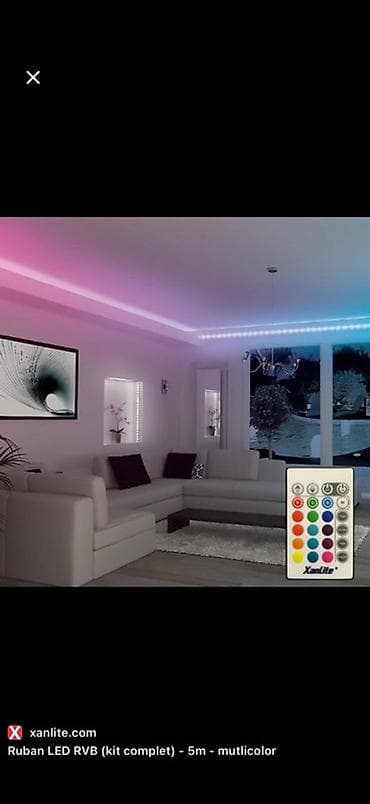 lent işıqlar: RGB LED Lent Şerit İşıq Seti - Uzunluq: təxminən 5 m (təsvirdə 15 — 3