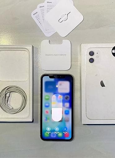 iphone 11 case: IPhone 11, 128 GB, Ağ, Zəmanət, Kredit, Simsiz şarj — 4
