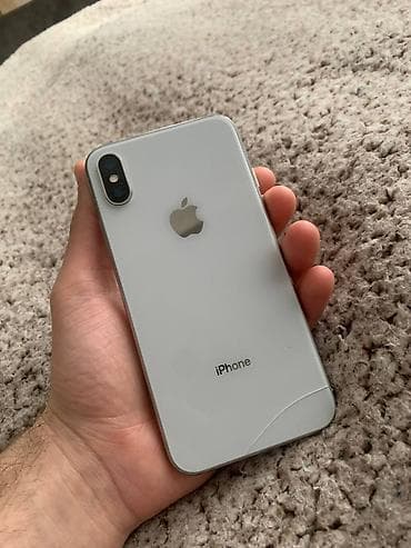 IPhone X, 64 GB, Gümüşü, Simsiz şarj lalafo.az -da IPhone X, 64 GB, Gümüşü, Simsiz şarj