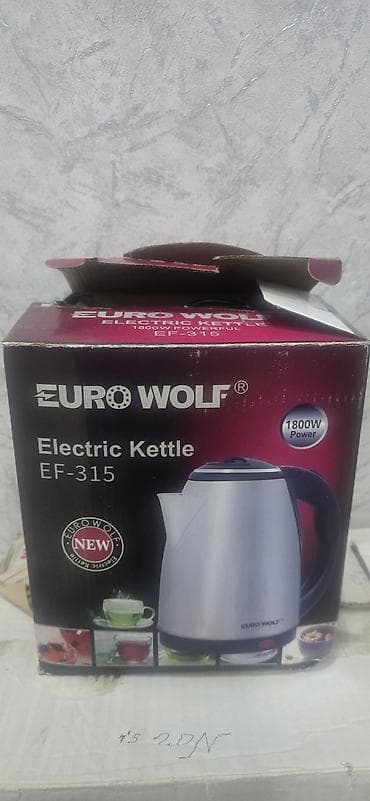 katarina cayı: EURO WOLF EF-315 elektrik çaydan - Güc: 1800 W (qutuda göstərilib) - — 2