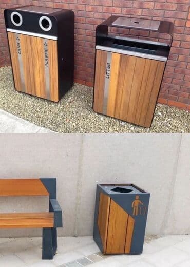 Tullantı qabları: Metal EN MMC olaraq istədiyiniz forma və ölçüde demir işlerinin — 13