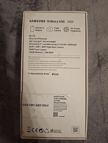 samsung bluetooth: Samsung Galaxy A50, 128 ГБ, цвет - Фиолетовый, Две SIM карты — 6